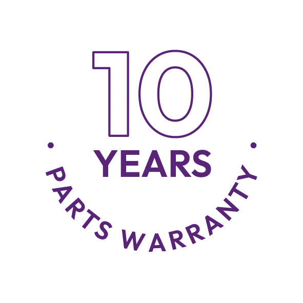 Infinity 10 Year Parts Warranty