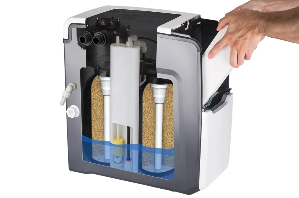 Changing salt in an Infinity Water Softener
