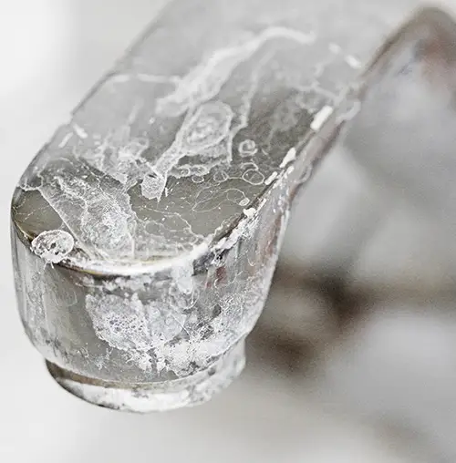 Limescale on taps